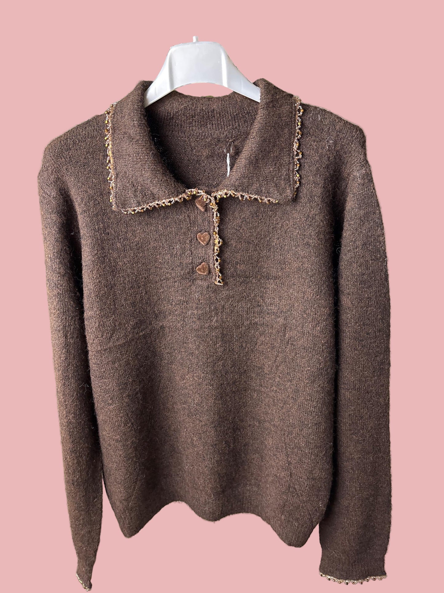 Maglione Polo Ricamato