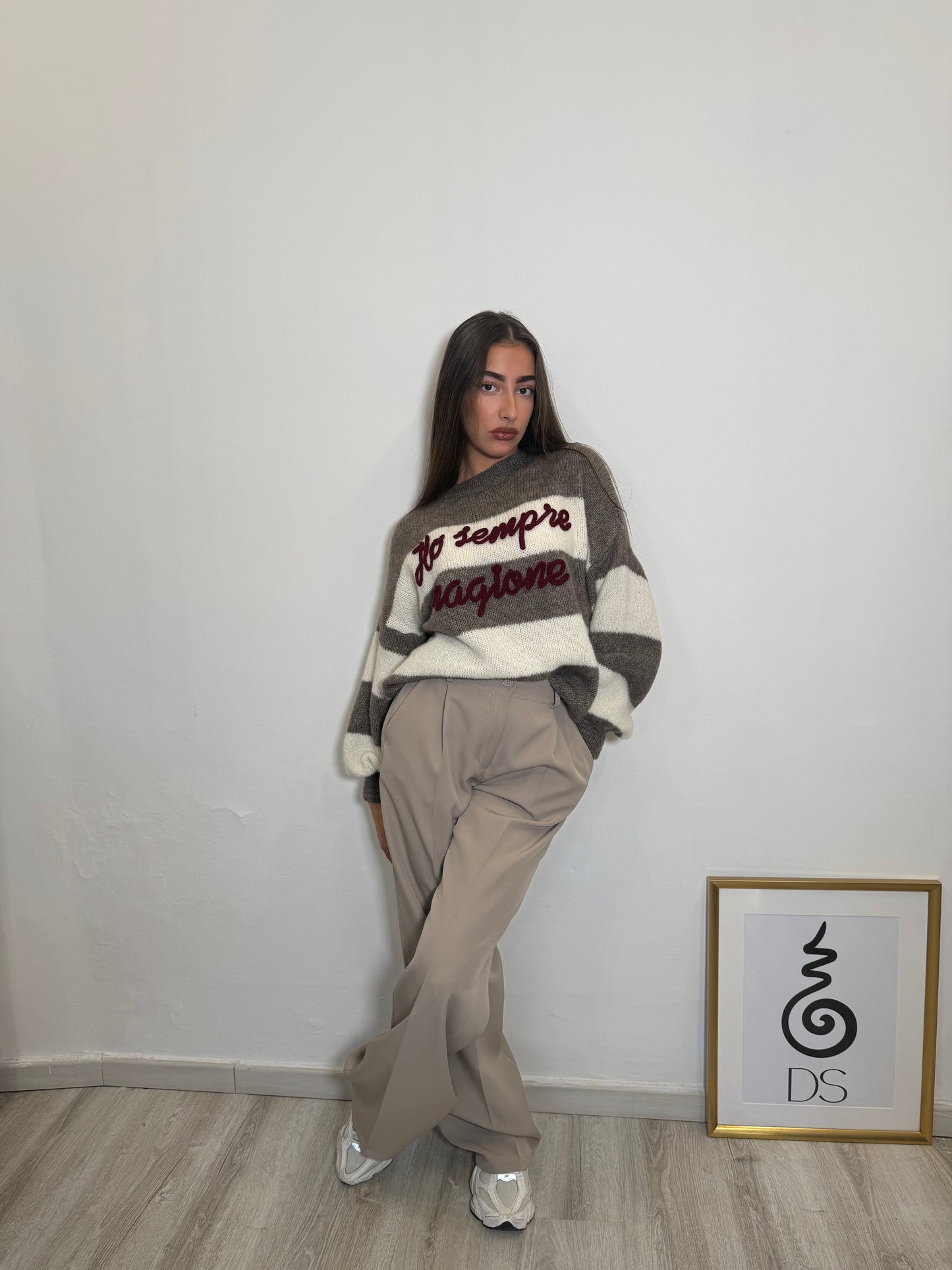 Maglione “Ho sempre ragione” Righe