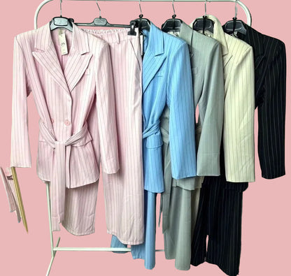 Completo Accappatoio Gessato